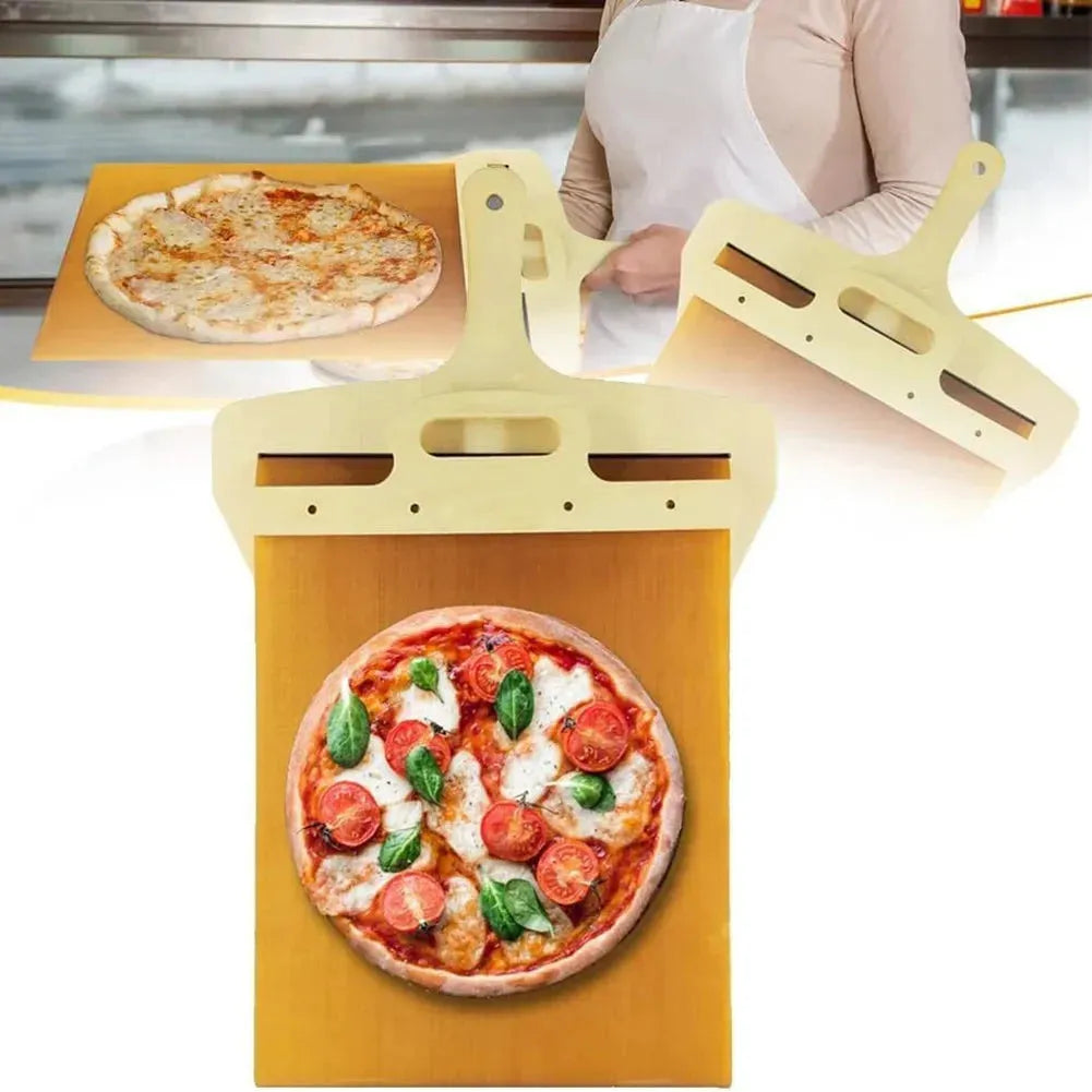 Kitchen Gadgets Sliding Pizza Shovel Non Stick Pizza Smooth Cutting Board Storage Transfer Board Kitchen Baking Tool - Bellarte Enchanté Kitchen Gadgets Sliding Pizza Shovel Non Stick Pizza Smooth Cutting Board Storage Transfer Board Kitchen Baking Tool